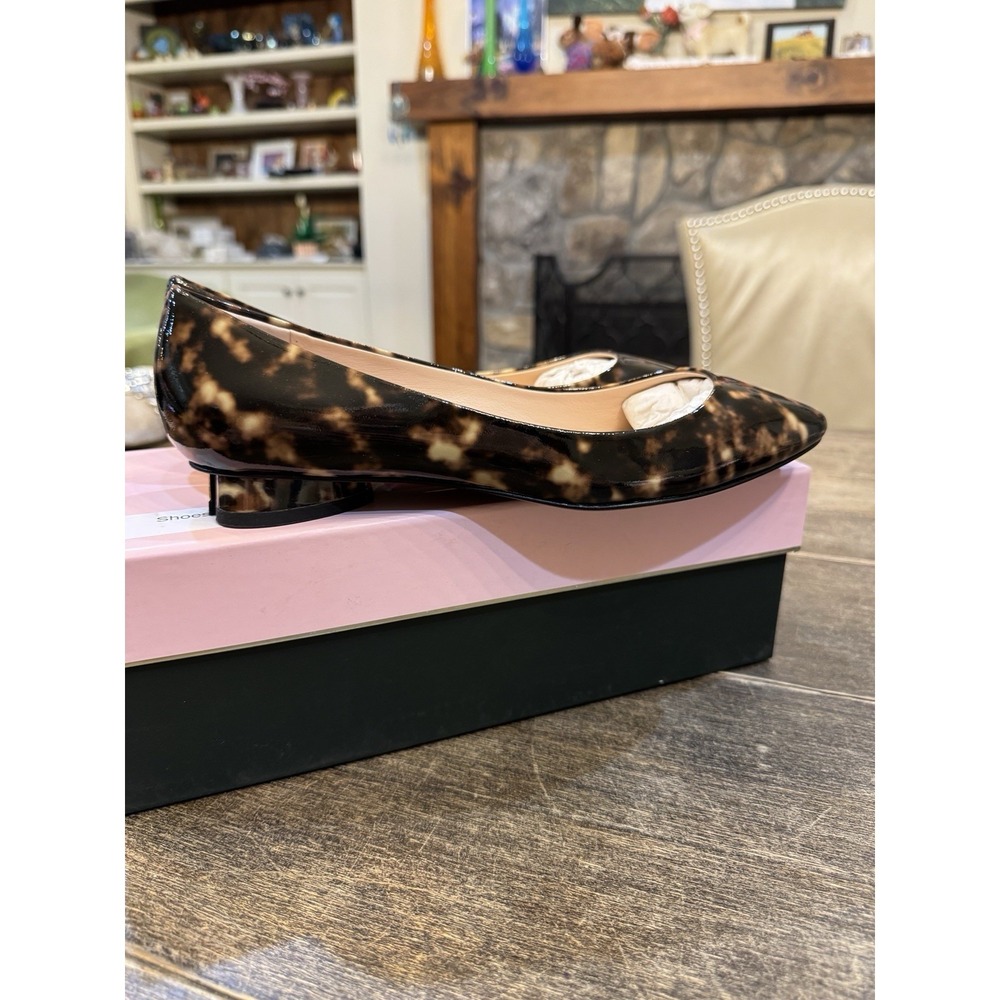 NEW Kate Spade New York Fallyn Tortoise Fur Leather Ballet Flats Womens Size 9 - Picture 4 of 12